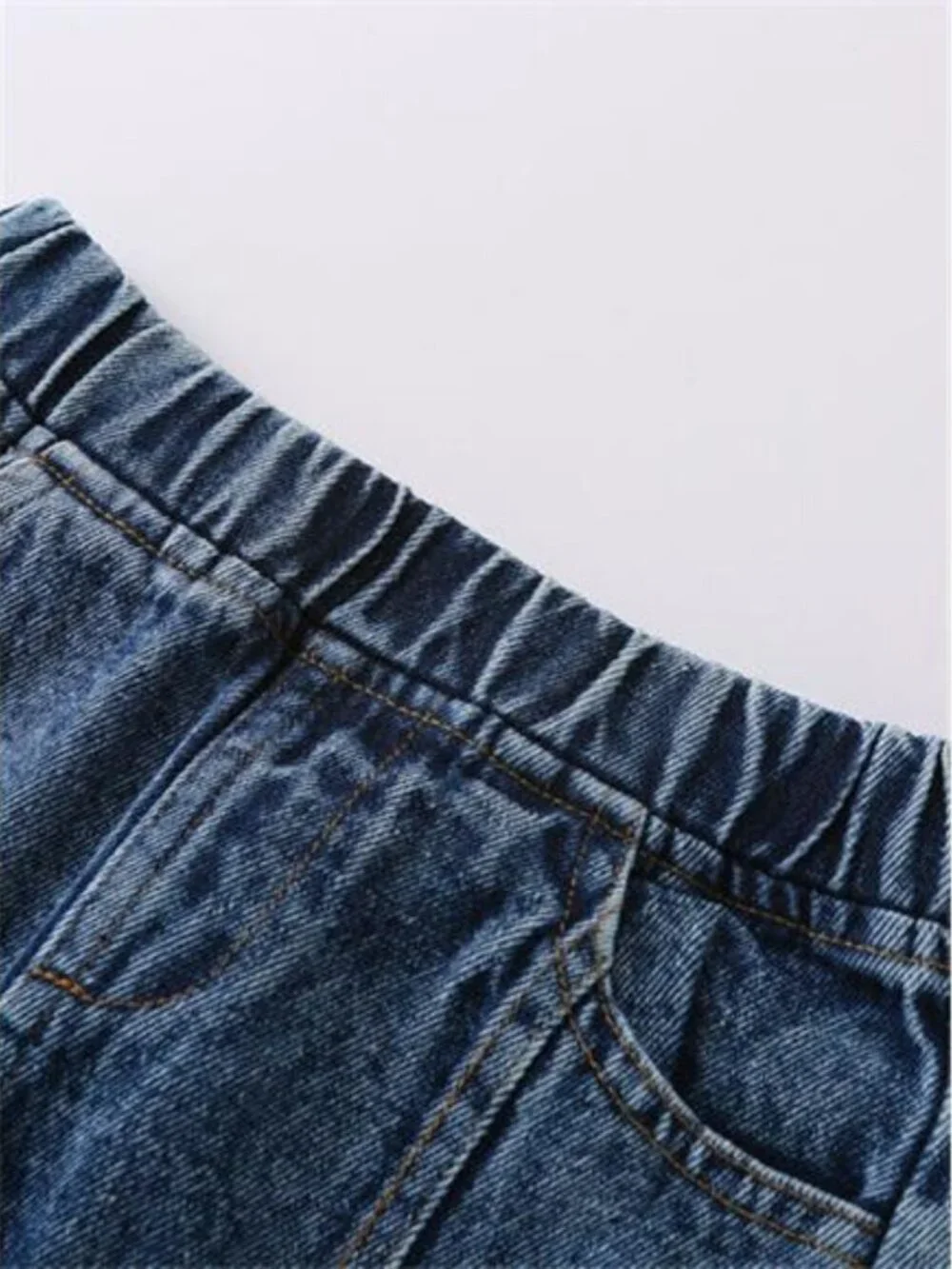 Children's Ribbed Tank Top and Flare Jeans Set